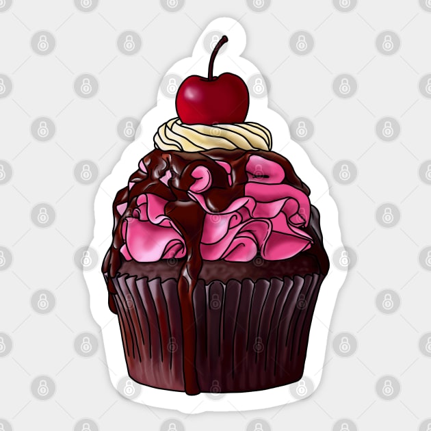 Cupcake Sticker by LeighsDesigns